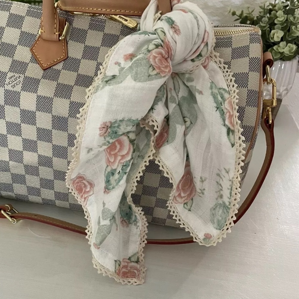 Handmade bag scarf